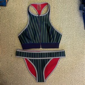 Duskii Bikini, Racerback top size S and size M bottom, Neoprene